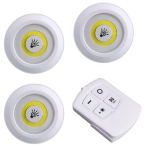 Bright LED wireless touch lights with remote control, ideal for home, bedroom, or office, offering convenient lighting solutions and energy efficiency.