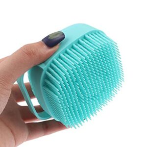 silicone brush with shower gel dispenser